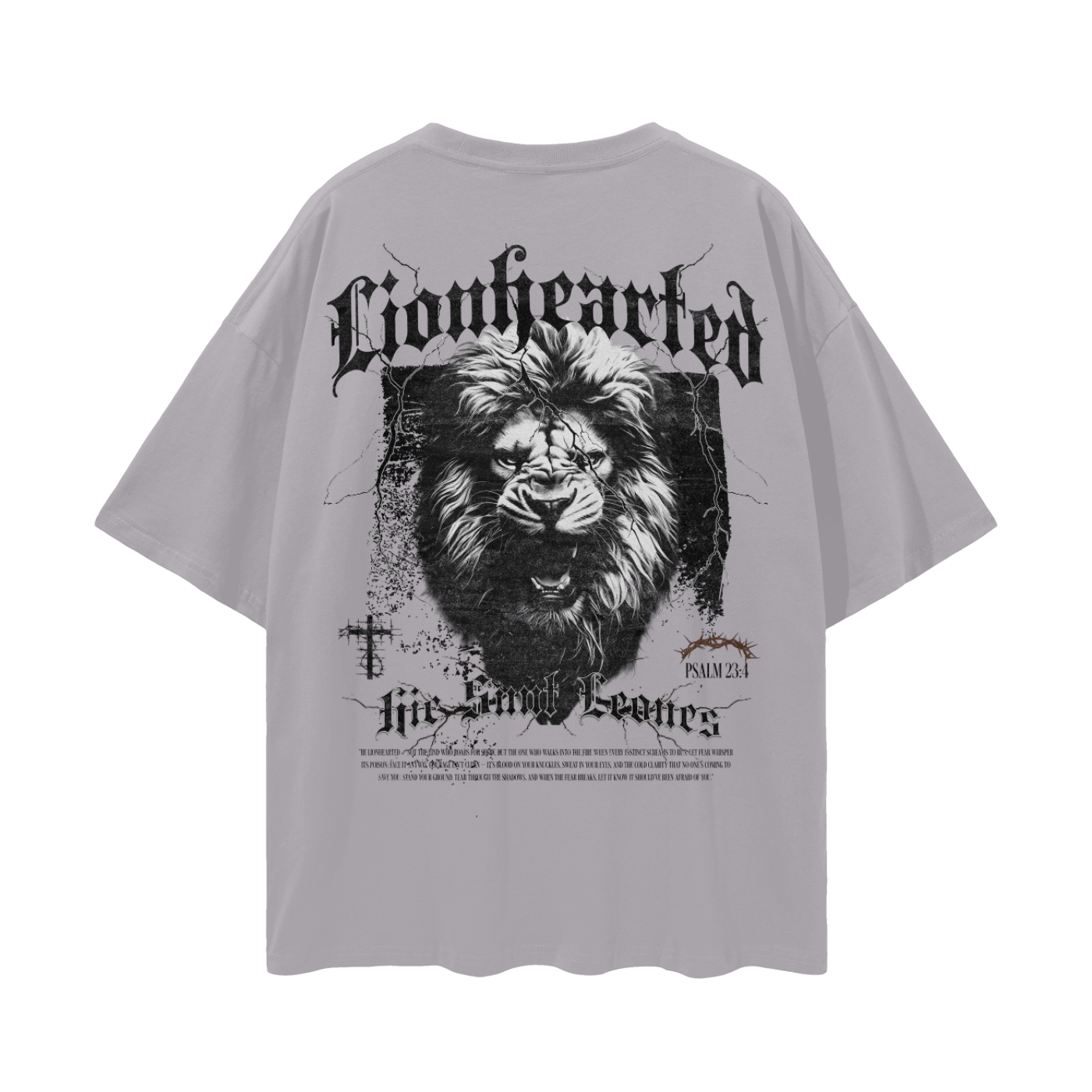 "Heart of a Lion" Premium Gray Tee