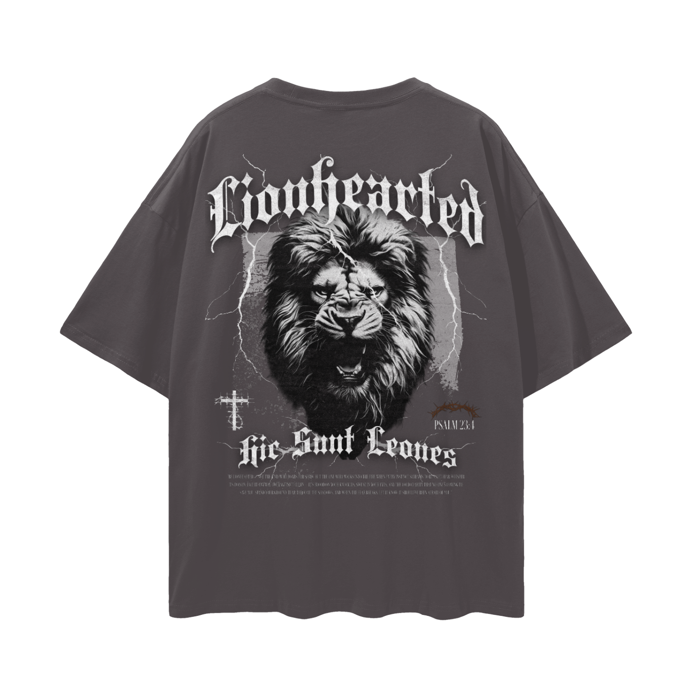 "Heart of a Lion" Premium Brown Tee